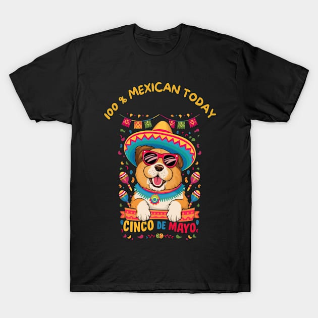 Chow Chow Dog Cinco de Mayo T-Shirt by Sniffist Gang